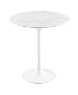 Lippa Round Artificial Marble Side Table