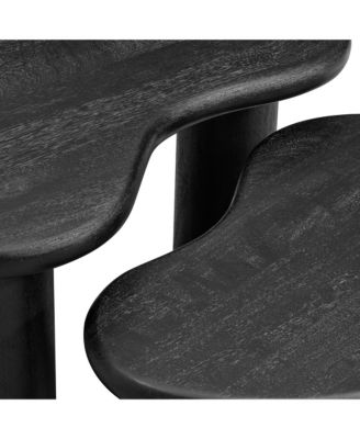 Hackney Mango Wood Nesting Coffee Table Set