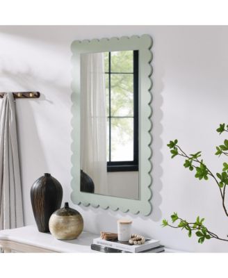 Emmeline Scalloped Rectangle Wall Mirror