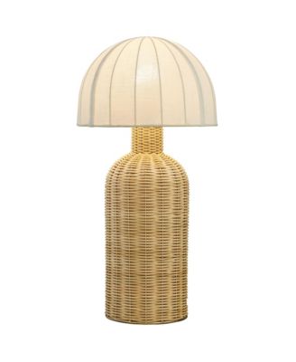 Santo Rattan Table Lamp with Dome Shade