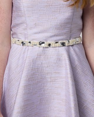 Girls' Stretchy Pearl and Gem Belt - Big Kid
