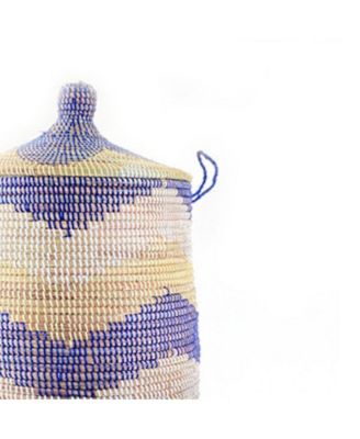  Dou Lid Storage Basket Chevron