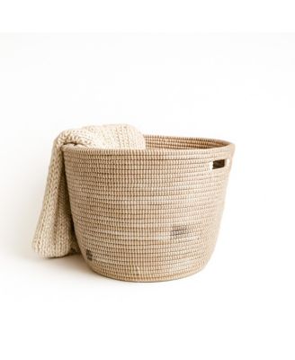 Flat Lid Squares Low Storage Basket