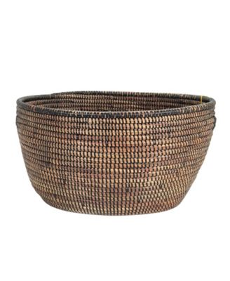 Black Oval Storage Monochrome Basket