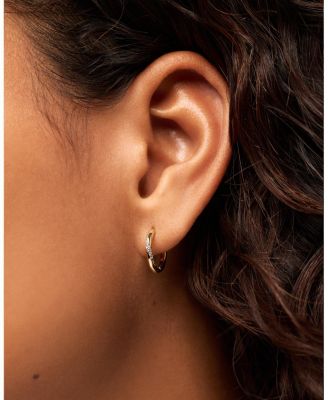  Kira Slim Hoop Earrings