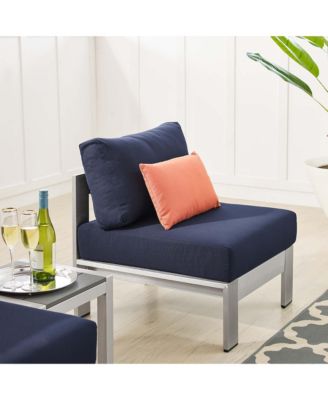 Shore Sunbrella  Fabric Outdoor Patio Aluminum, Set of 3