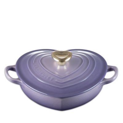1.25 Qt. Shallow Heart Enameled Cast Iron Cocotte