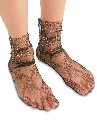 Crystal Lace Ankle Socks