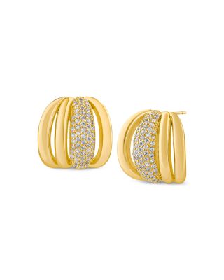 Pav&eacute; Cage Drop Earrings
