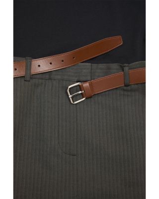 Drop Waist Belted Mini Dress