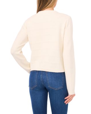 Woven Tie Scarf Cardigan