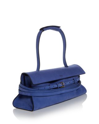 Tie Me Suede Shoulder Bag
