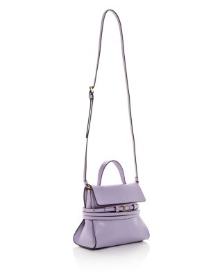 Tie Me Small Leather Shoulder Bag