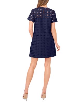 Circle Eyelet Shift Dress