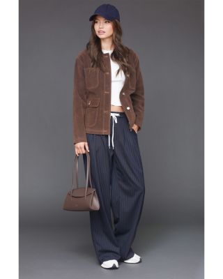 Faux Suede Barn Jacket