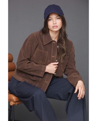 Faux Suede Barn Jacket