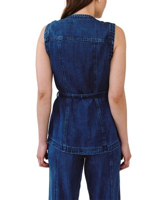 Seamed Belted Vest
