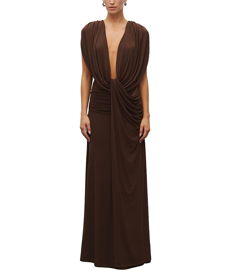 Heiress Beverly Hills The Plunge Drape Gown