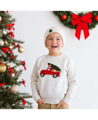 Boys' Christmas Truck Patch Sweatshirt - Big Kid