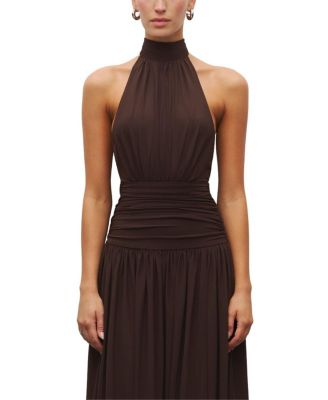  The Halter Slit Gown