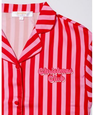  Girls' Christmas Club Short Sleeve Shorts Set - Little Kid, Big Kid