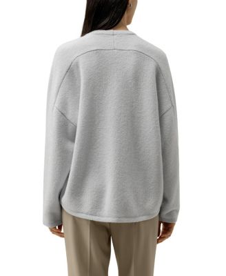  Boucle Knit Silk-Cashmere Sweater