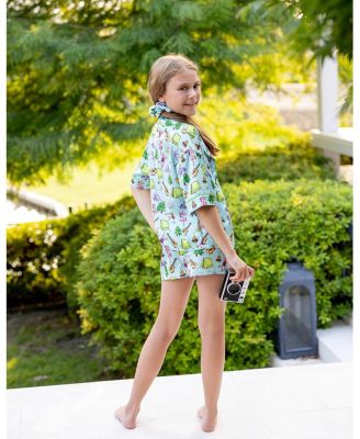  Girls' Camp Club Silky Short Sleeve Shorts Set - Little Kid, Big Kid