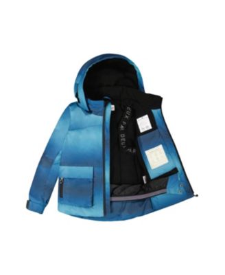 Boys' Two-Piece Play Snowsuit with Printed Jacket and Solid Pant - Little Kid