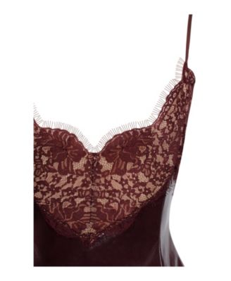 Shelby Lace Faux Leather Mini Dress