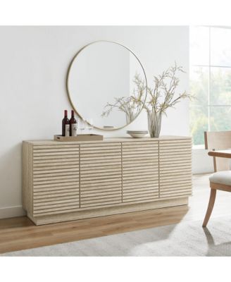 Render 70" Faux Travertine Sideboard Cabinet TV Stand