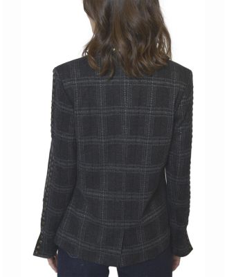Women's Jay Plaid Studded Jacket