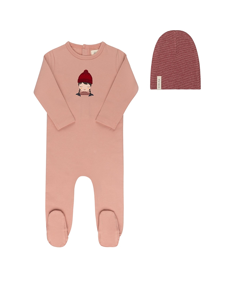 Ely's & Co. Unisex French Terry Autumn Kids Collection Footie and Beanie - Baby