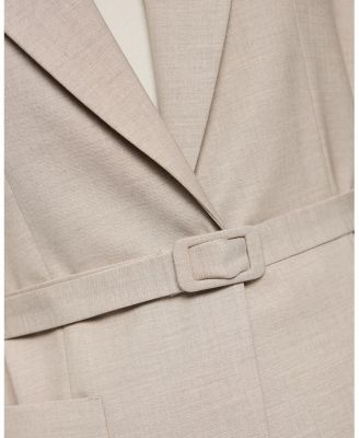   Blazer with Tie Belt