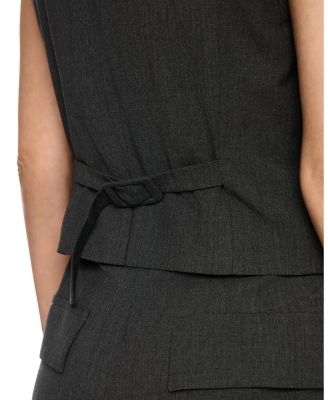   Fitted Waistcoat with Small Belt