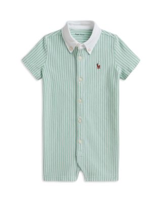Boys' Striped Knit Oxford Shortall - Baby