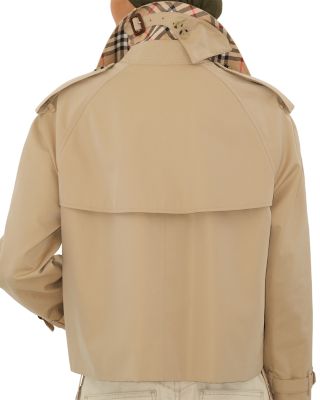 Haltye Cropped Gabardine Trench Jacket