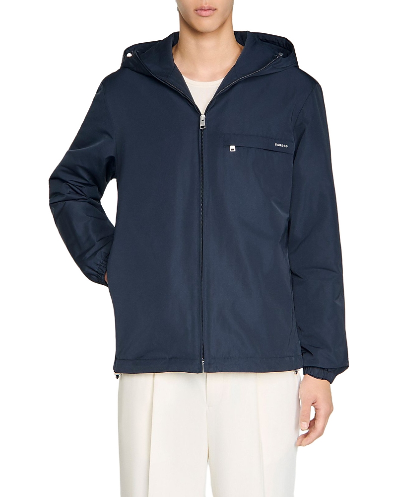Sandro Regular Fit Nylon Windbreaker
