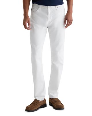 Tellis Slim Straight Fit White Jeans