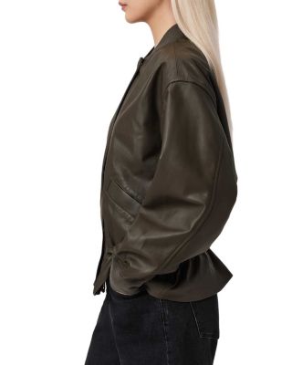 Sofi Leather Bomber Jacket