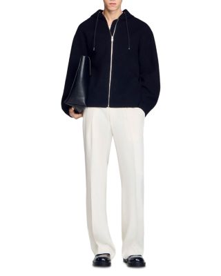 Hooded Zipper Wool Jacket