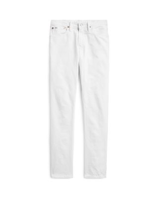 Varick Slim Straight Jeans in White