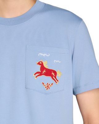  Embroidered Horse Cotton Tee