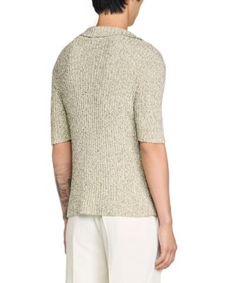 Raffaele Marl Cotton Knit Polo Shirt