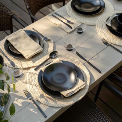 Heirloom Charcoal 16-Piece Dinnerware Set