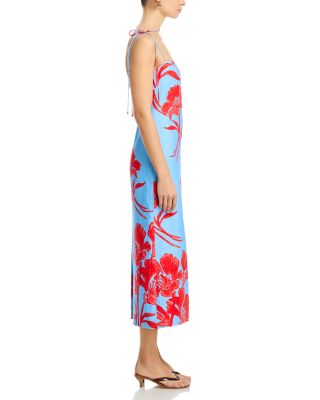 Chelsea Linen Tie Shoulder Midi Dress