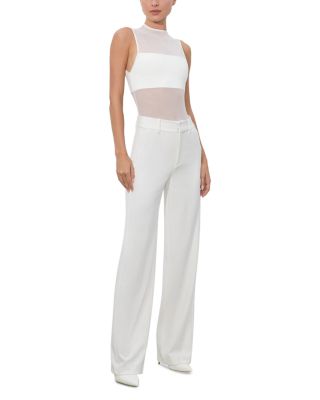 Alexander High Rise Slim Straight Pants