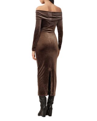 Delta Velvet Midi Dress