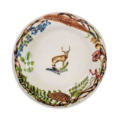 Forest Walk Caf&eacute; Au Lait Dessert/Salad Plate, Assorted Set 4