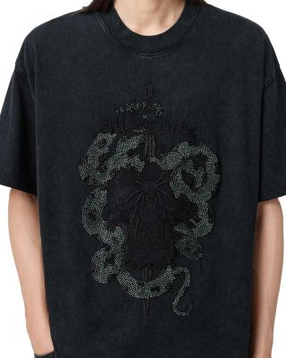 Embellished Skull Graphic Tee
