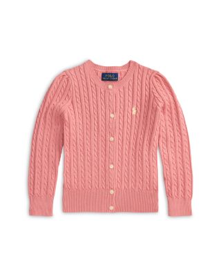 Girls' Mini-Cable Cotton Cardigan - Little Kid